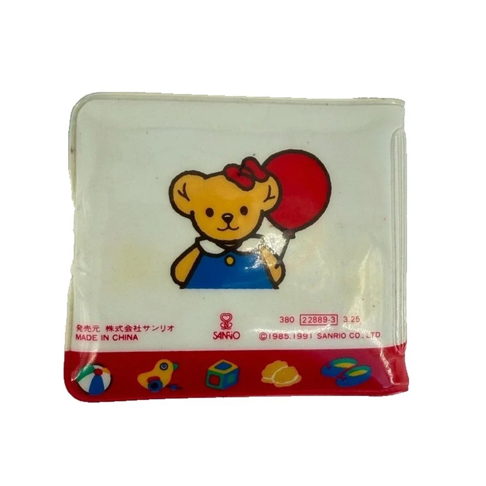 Vtg Adora Bear Sanrio Wallet 80s 90s Kawaii Vinyl Snap Rare Japan Cute